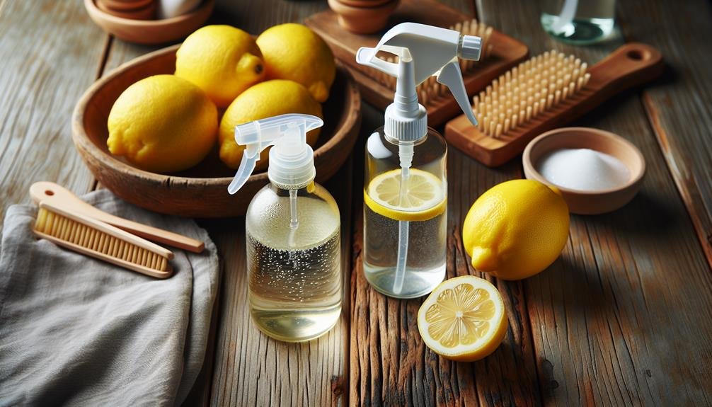 homemade lemon vinegar cleaning