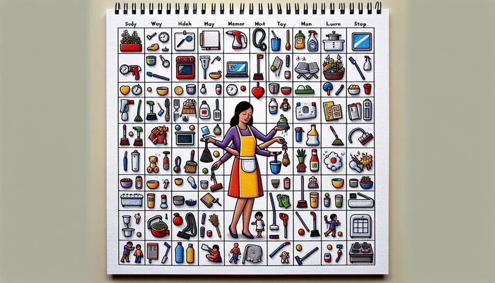 regular kitchen cleaning schedule